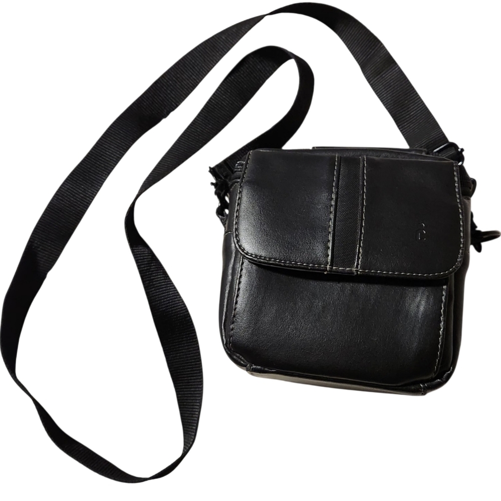 Icon Black Vinyl Camera Storage Case Bag Padded Shoulder Strap 5'X5' Small